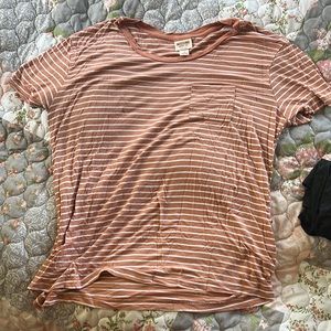 Orange-Striped T-shirt